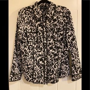 Leopard print blouse, XL